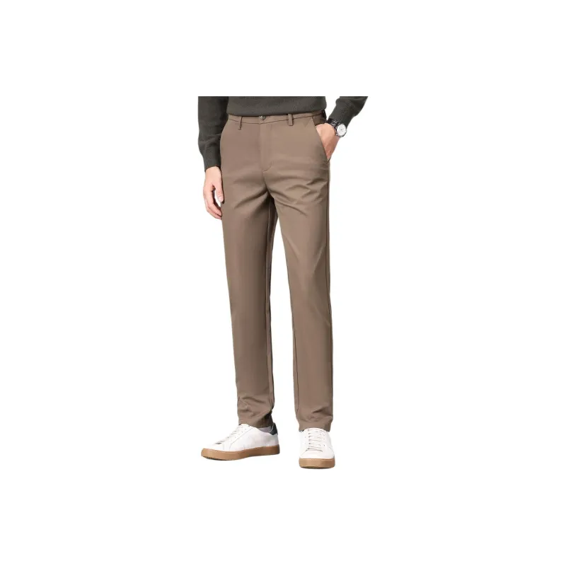 Red bean Suit Trousers Men-5