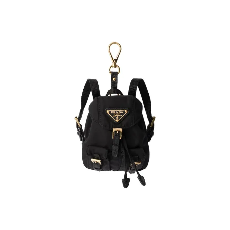 PRADA Re Nylon Recycled Nylon Bag Accessory Mini Unisex Black-0