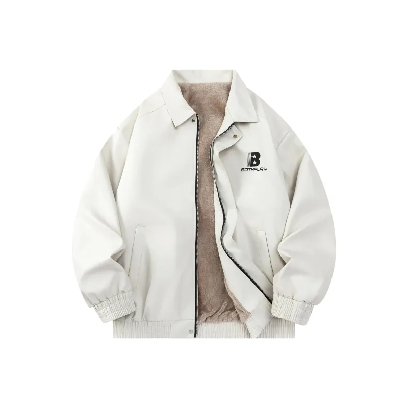 BOTH PLAY Leather Jacket Unisex-2