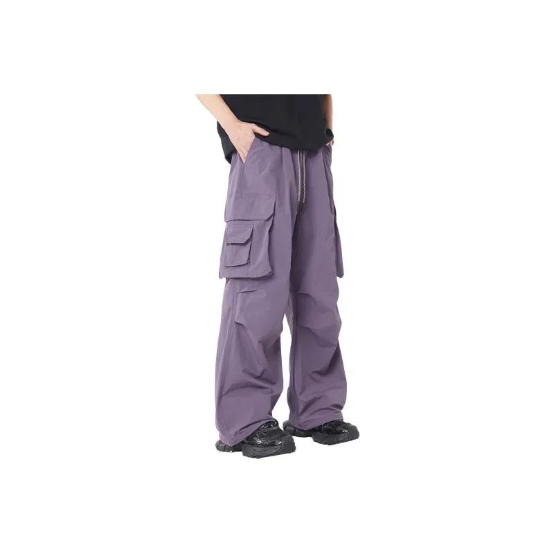 33TH Cargo Pants Unisex Stone Gray-10