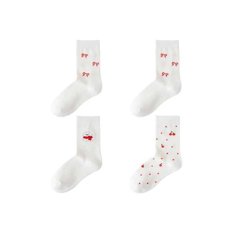 ROBINHOOD Mid Calf Socks Women's Combo Set-17