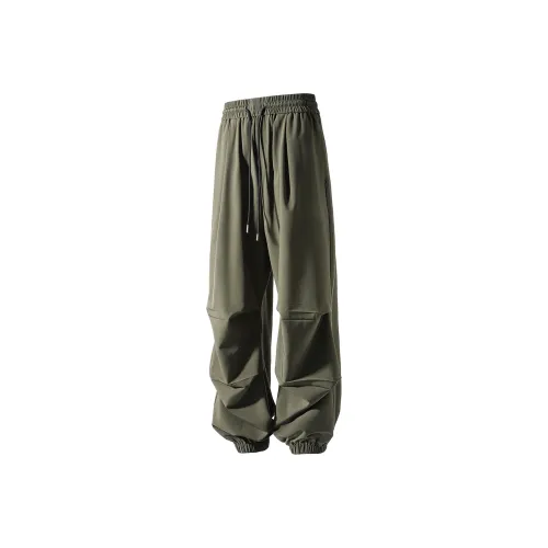 MARK WAFFLE Knitted Sweatpants Unisex Black