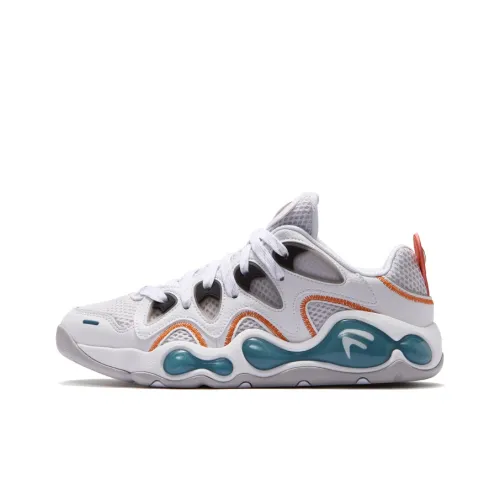 FILA FUSION VERTICAL Cracked Shoes Low Top Vintage Basketball Shoes Men's White Gray
