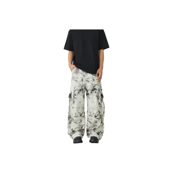 EPTISON Jeans Unisex Black White Camouflage