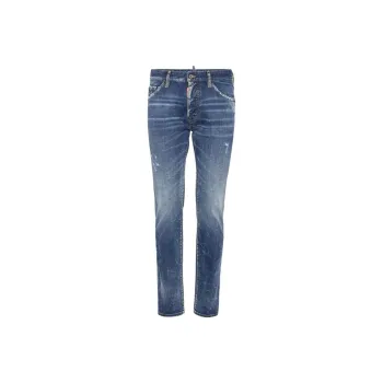 Dsquared2 Straight Leg Distressed Skinny Jeans