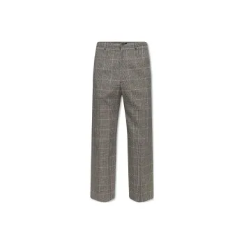 GUCCI Wide Leg Plaid Trousers