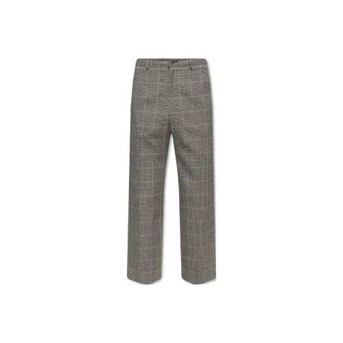 GUCCI Wide Leg Plaid Trousers