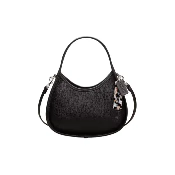 COACH Ergo Coachtopia Leather Shoulder Bag, Crossbody Bag, Handbag Medium Size Women's Black