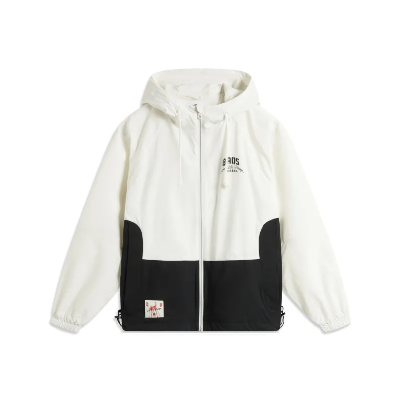 LiNing Basketball Collection Trench Coat Men's Ivory Black-0