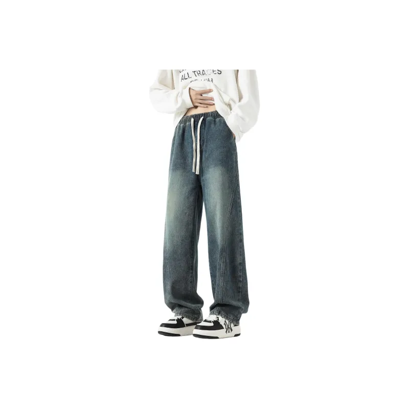 DJ.SPIRIT Jeans Unisex Vintage Blue-0