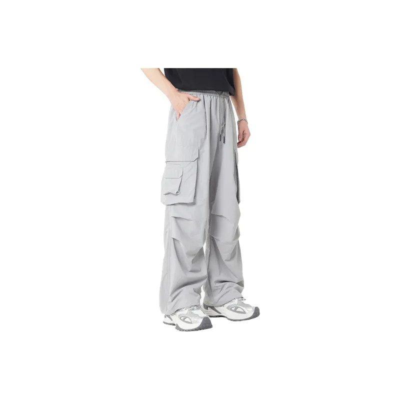 33TH Cargo Pants Unisex Stone Gray-0