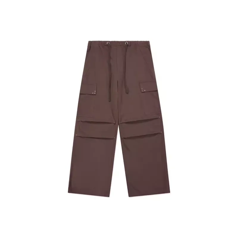 Crying Center Casual Pants Unisex Dark Brown-0