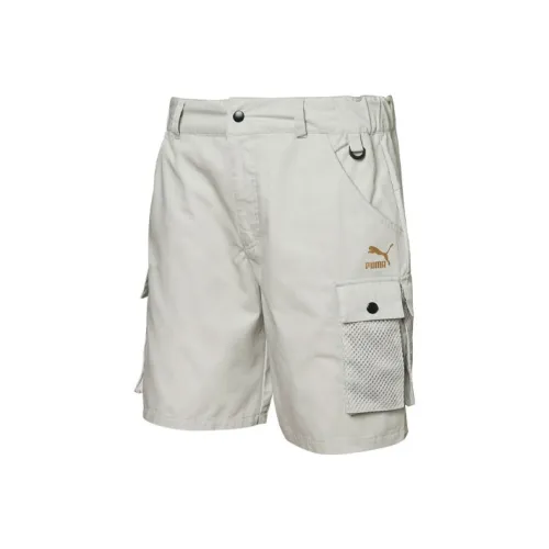 PUMA Cargo Shorts Men Light Gray