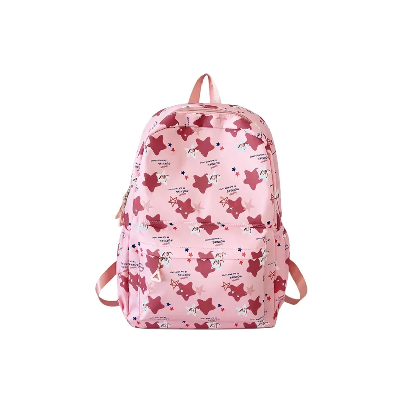 URBAN FOREST Nylon Backpack Unisex Purple/Khaki/Blue/Pink-18