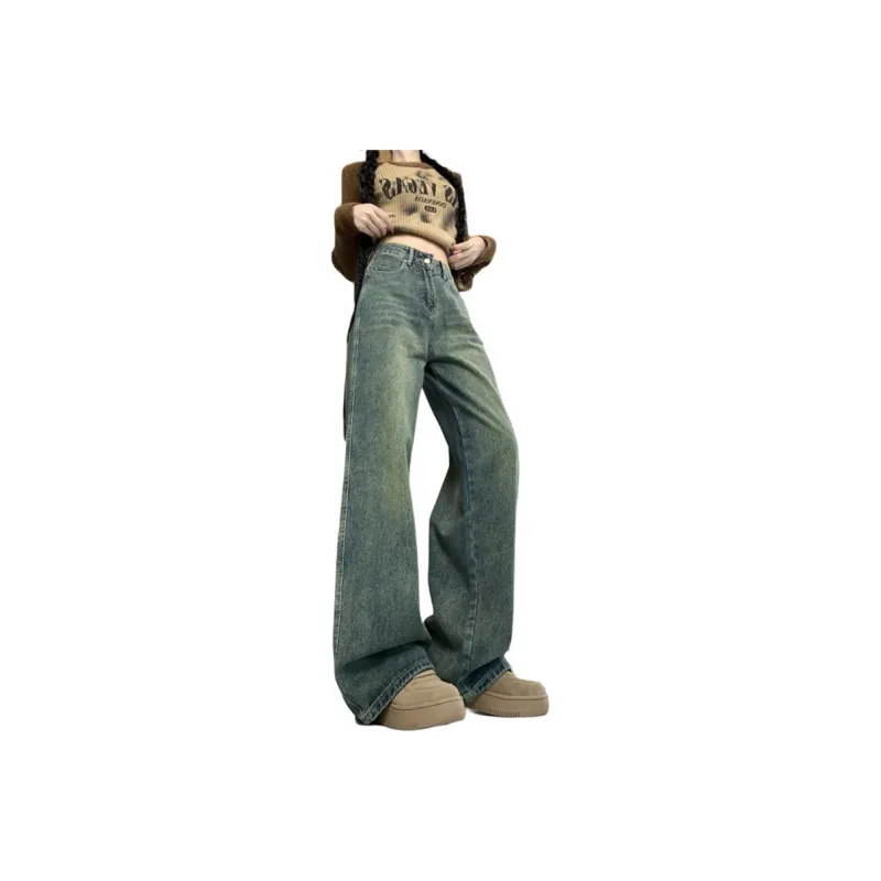 MGXEK Jeans Unisex Vintage Blue-0