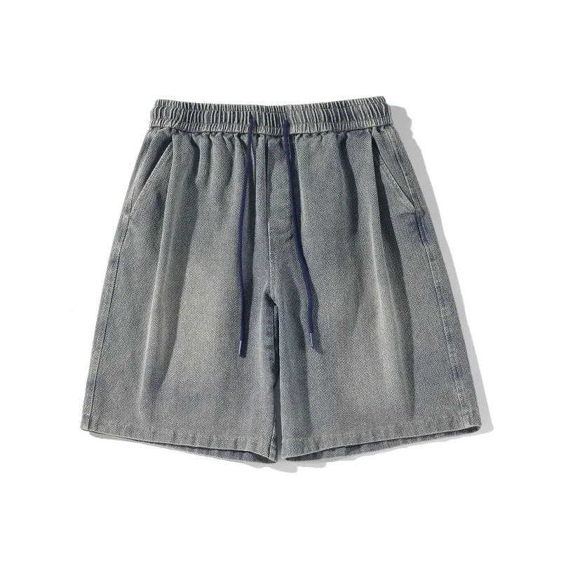 LTIFONE Denim Shorts Unisex Blue-0
