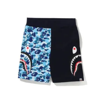A BATHING APE Abc Camo Side Shark Sweat Shorts
