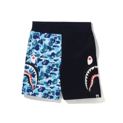 A BATHING APE Abc Camo Side Shark Sweat Shorts