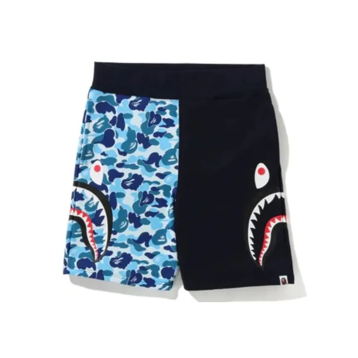 Bape Abc Camo Side Shark Sweat Shorts-0