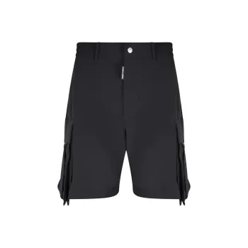 DSQUARED 2 Button Detailed Knee Length Cargo Shorts