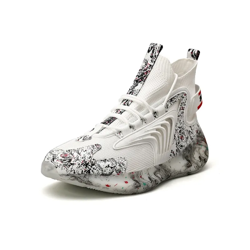 KYMOOU Cushioning, Slip Resistant, And Abrasion Resistant High Top Casual Shoes Men's-1