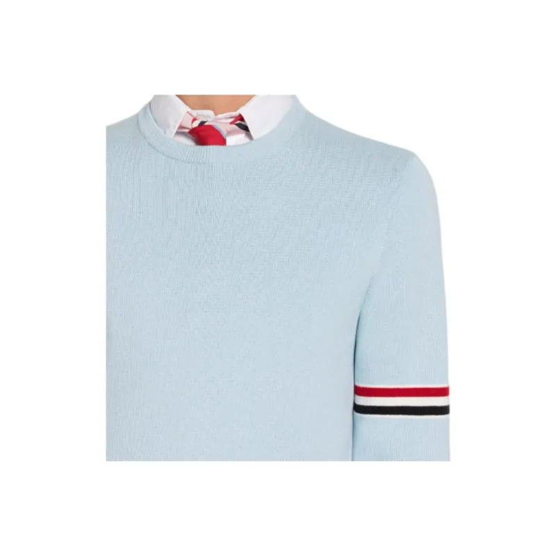 THOM BROWNE Rwb Striped Crewneck Sweatshirt-1