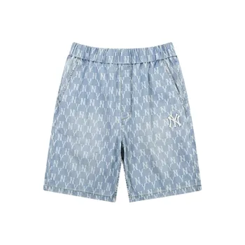 MLB Old Flower Casual Shorts Unisex Blue