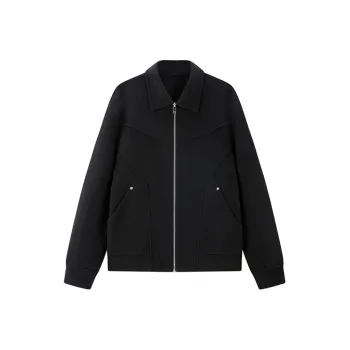 PEACEBIRD MEN Double Sided Wool Coat Casual Business Jacket Men's