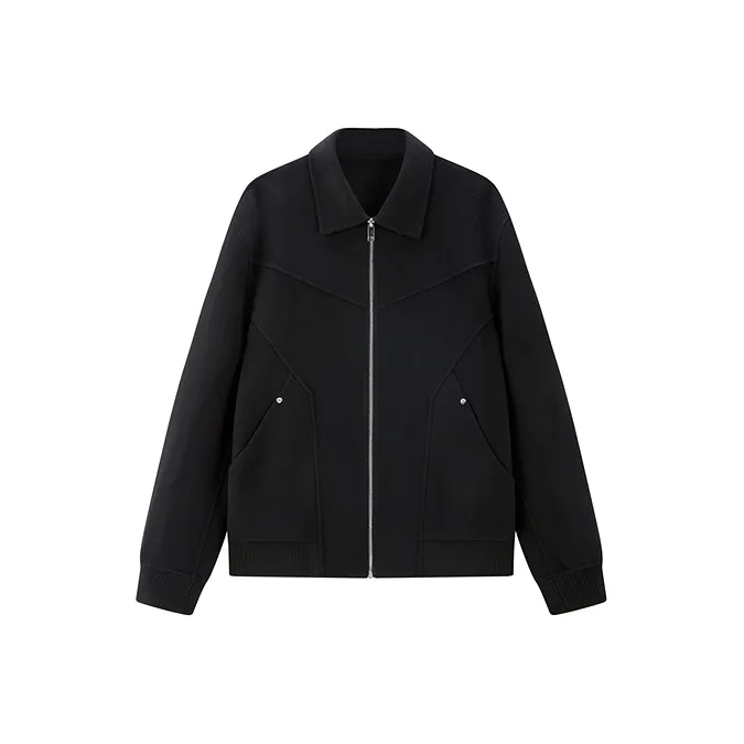 PEACEBIRD MEN Double-Sided Wool Coat Casual Business Jacket Men's-0
