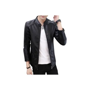 PIERRE CARDIN Leather Jacket Men's