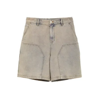 JACK&JONES Denim Shorts Men Gray Pink C13