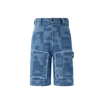 ANGUS CHIANG Denim Shorts Men Blue