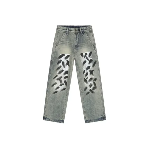 GDRX Jeans Unisex Light Blue