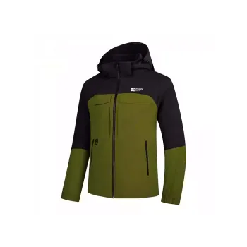 QIAODAN Trench Coat Men's Willow Green/Black