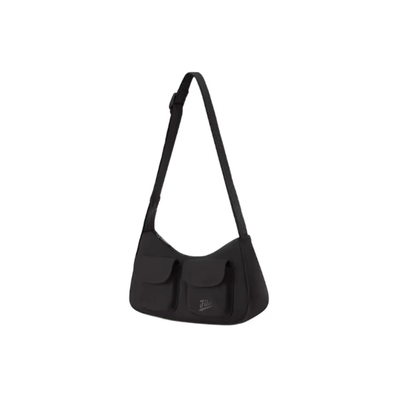 FILA FUSION Fabric Shoulder Bag XS Women's Black-2