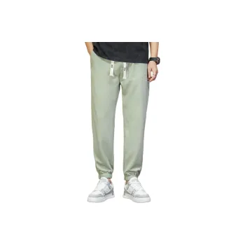 Tonlion Casual Pants Men's Gray Pea Green