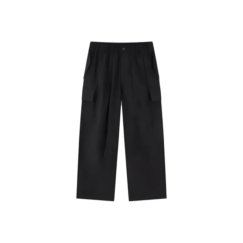 PEACEBIRD MEN Eye C Collaboration Series Casual Pants Men's Black-0