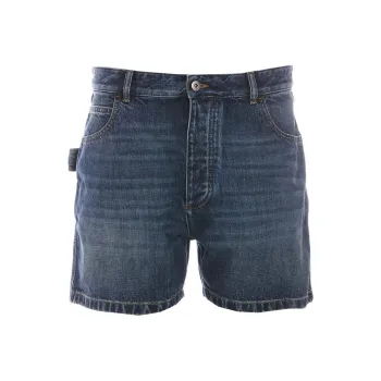 Bottega Veneta Denim Shorts Men Denim Blue