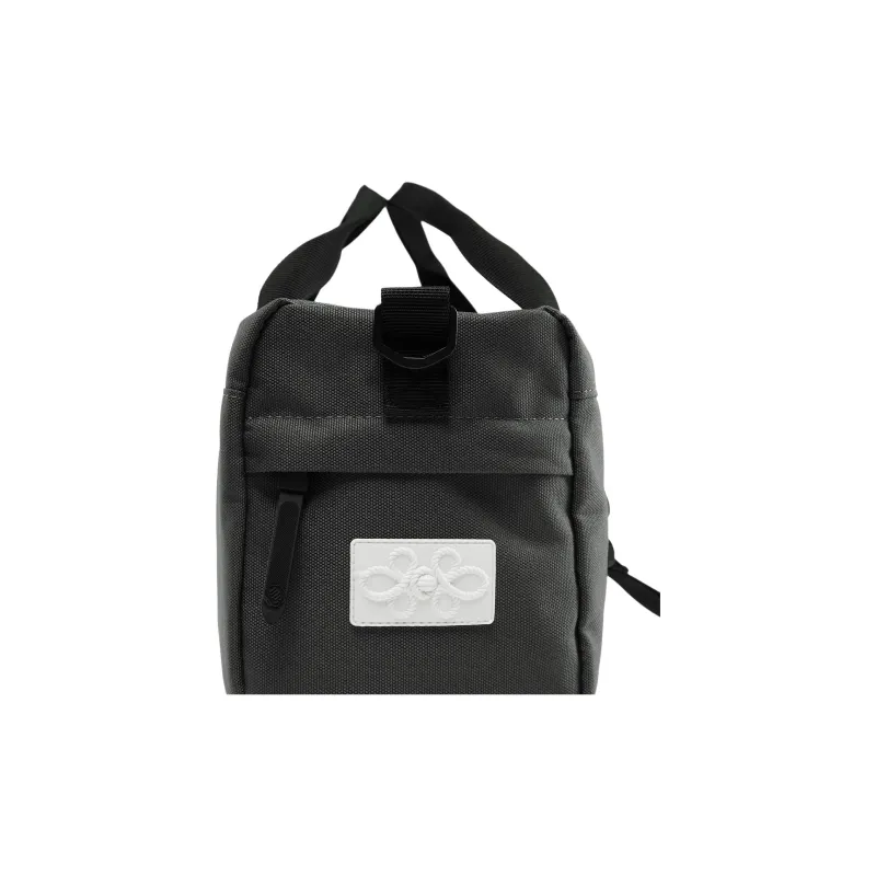 LiNing 1807 Collaboration Polyester Handbag Unisex Coal Smoke Gray-8