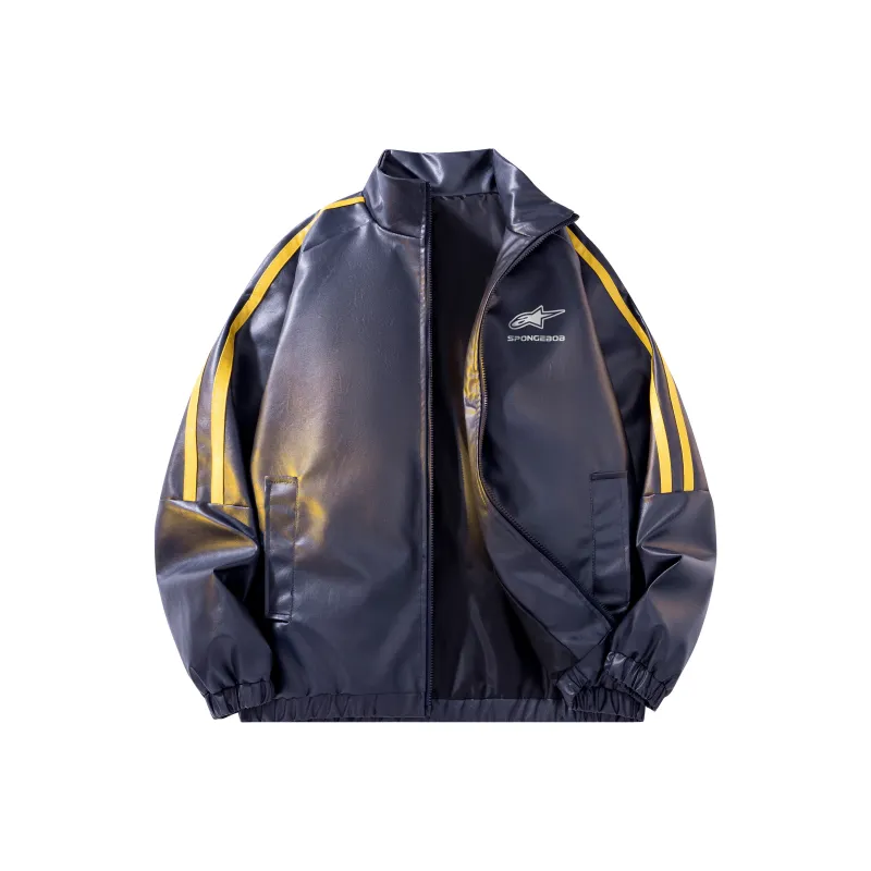 SPONGEBOB SQUAREPANTS Leather Jacket Unisex-4