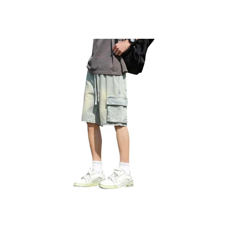 FALIAMS Denim Shorts Unisex-16