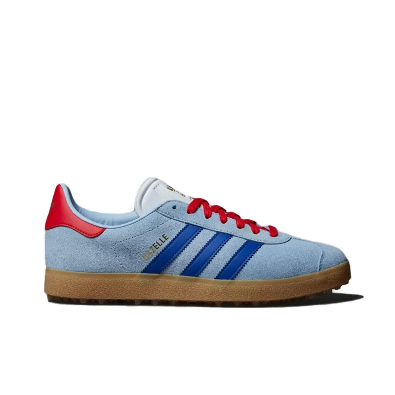 Adidas Gazelle Spikeless Golf Clear Sky Royal Better Scarlet-1