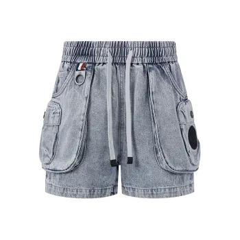 Palladium Denim Shorts Unisex Dark Color Denim