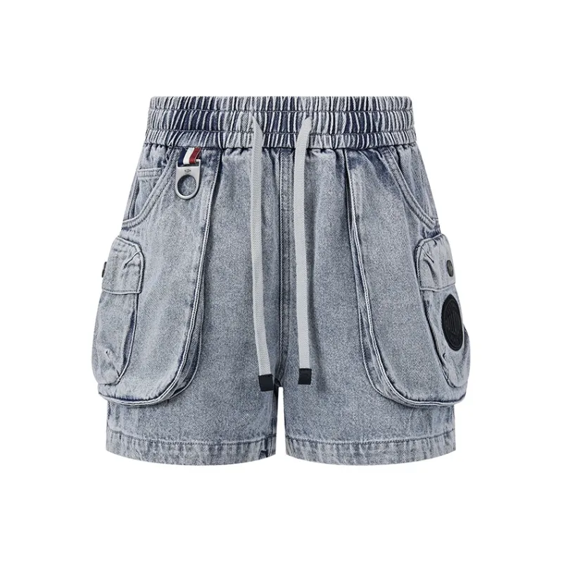 Palladium Denim Shorts Unisex Dark Color Denim-0