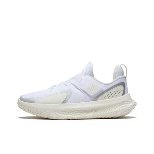 Under Armour Anti Slip Wear Resistant Low Top Running Shoes Men's White