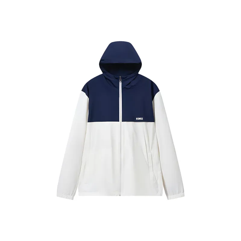KSWISS Jackets Coats Men's White And Blue Set-0