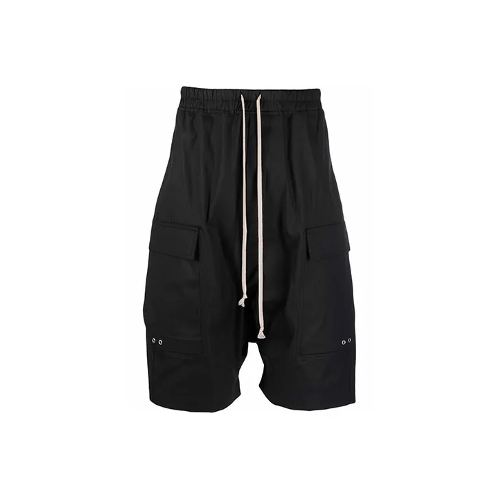 RICK OWENS Drawstring Cargo Pods Bermuda Shorts-0