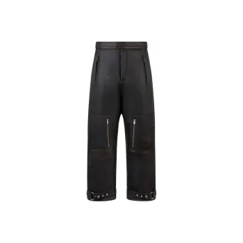 Moose Knuckles Moose Labs Series Leather Pants Unisex Brown