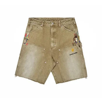 False Perception Cargo Shorts Unisex Khaki