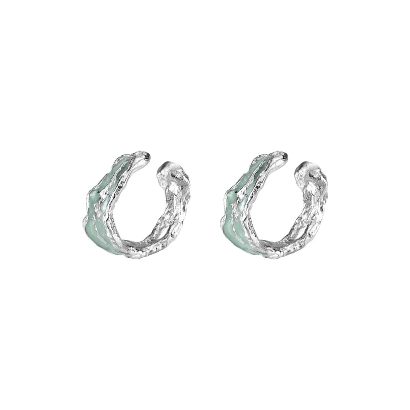 ENFANTIN 925 Sterling Silver Clip On Earrings Unisex-0